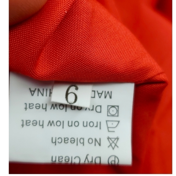 Vintage Cherry Red Chiffon Mesh Sheer Sweetheart Neckline Dress Size 6 - Picture 9 of 10